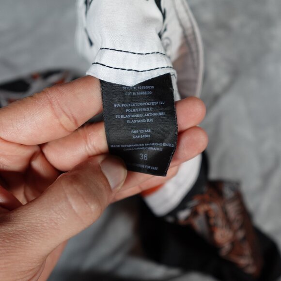 Affliction Board Shorts Mens 36 11” Grunge Beach Outdoors Black - Picture 4 of 12